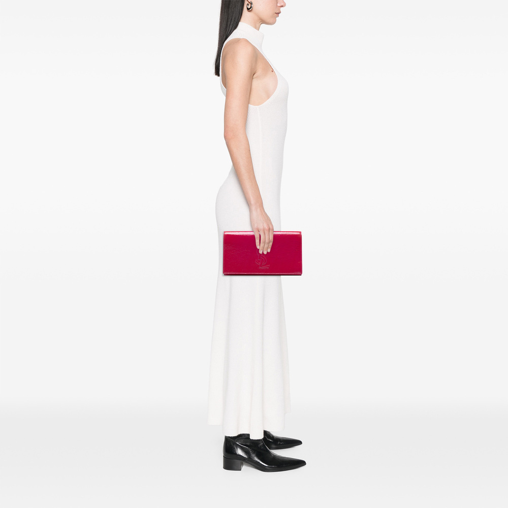 Pre-Loved Saint Laurent Large Textured Patent Belle De Jour Clutch - Picture 7 of 7